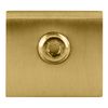 CRL FA10SB Satin Brass Square Interior Shower Shelf Clamp