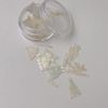 Naility! Rough Cut Shell Sheet, White, 0.1 oz (2.5 g)
