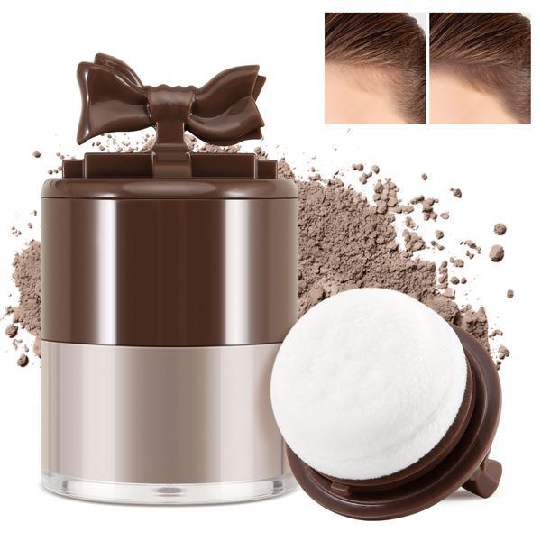 Boobeen Hair Powder for Thin Hair, Waterproof Root Touch Up Shadow Powder, Hairline Powder Concealer for Women and Men, Cover Hair Loss or Forehead Instantly