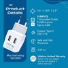 Ceptics Usa Input  European, Egypt Travel Adapter Plug