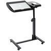 Premium Rolling Laptop Desk Height Adjustable Over Bed Sofa Table Stand