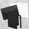 A5/C5 sets, two colourful cards with envelope and insert 10 Sets 39-Schwarz