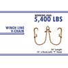 Tow Chain V-Type 15" J Hook 5/16" x 2 FT Wrecker TJ Grab Hook Flatbed Winch