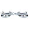 AB Tools 13mm Galvanised Dee D Shackle 2 Pack Chandlery Marine Rigging Shackle