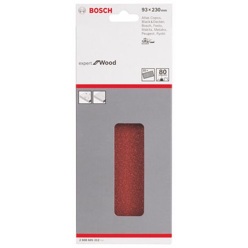 Bosch 2608605312 93 x 230 mm Sanding Sheets for Conventional Orbital Sanders