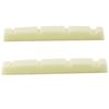 Musiclily Pro Urea Plastic 42.3mm Threaded Nuts for 4 String Precision Base Flat Bottom, Ivory (Set of 2)