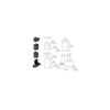 Pivot Hinge Set Right Hand Reverse Bevel Type Dark Bronze Finish