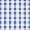 Jolee Fabrics Blue and White Gingham PVC Vinyl Round Tablecloth - 100cm