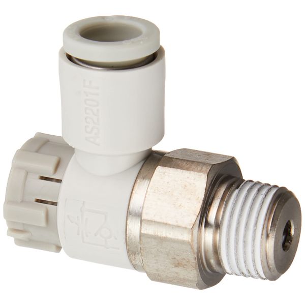 SMC AS2201F-01-06SA Push-Lock Elbow with One-Touch Fittings
