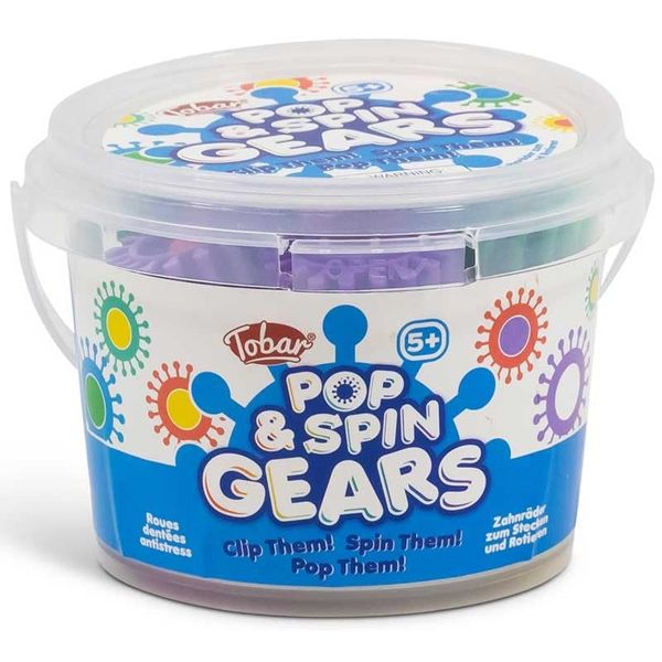 Tobar Pop and Spin Gears Construction Toy