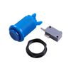 Reyann 6x Blue Happ Standard Arcade Push Button with Microswitch for Mame, Jamma, Arcade Video Games