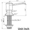 Sink Soap Dispenser for Kitchen Oli Rubbed Bronze Upgrade with 40"Silicone