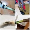Joywayus Brass Hose Barb Reducer 5/16" to 3/8" Reducing Hex Union Fitting