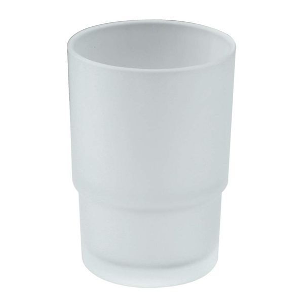 Tumbler Glass, Frosted Bathroom Rinsing Cup, Replacement Tumbler for Aomasi Toothbrush Holder