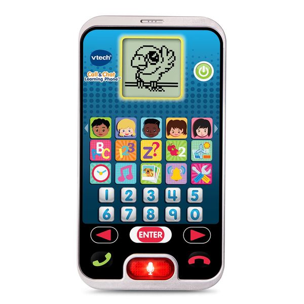 VTech Call and Chat Learning Phone, 0.91 x 3.27 x 5.91 inches, Black