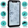 Touch Screen Tens Unit Muscle Stimulator Device 24 Modes Dual Channel Device