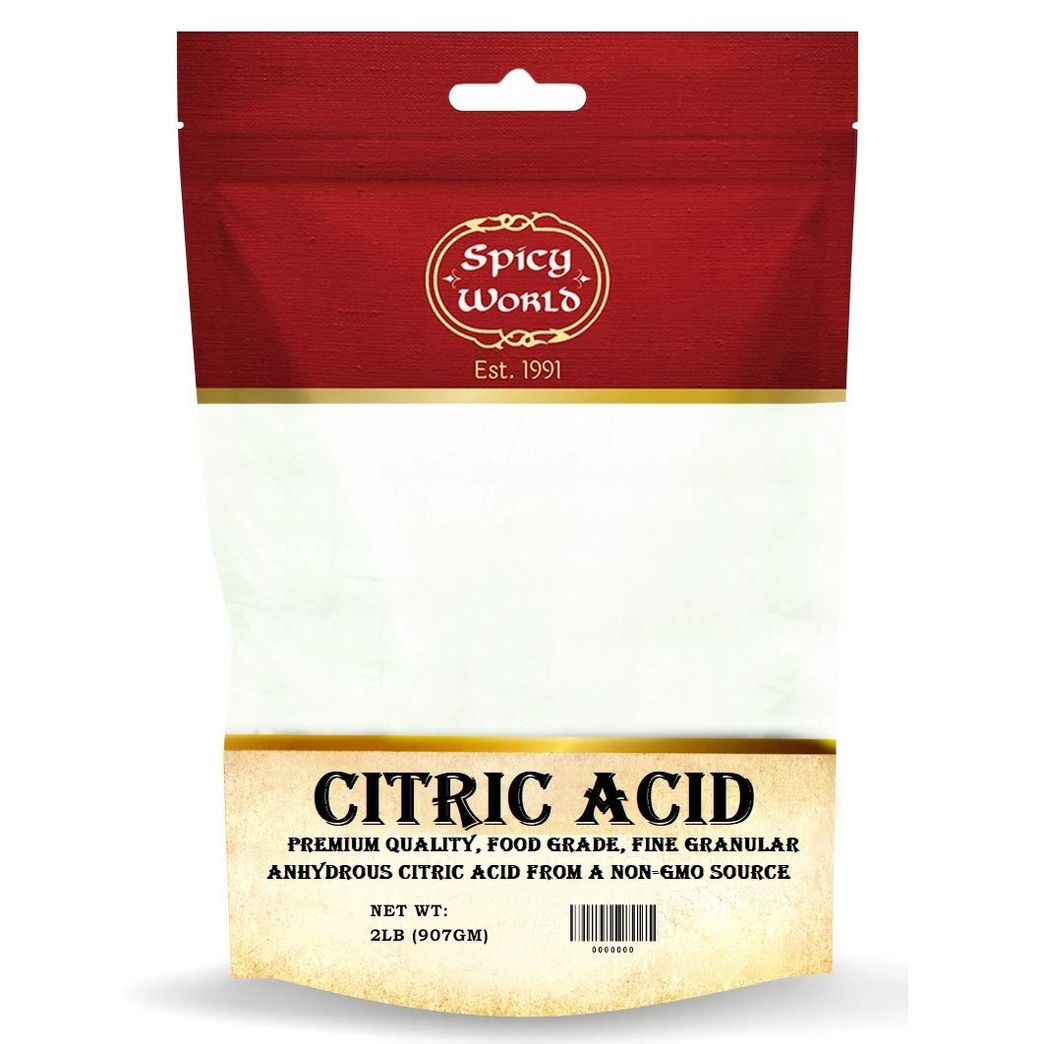 Citric Acid Powder, 2 lb. Citric Acid for Bath Bombs, Citric Acid Food  Grade, Non GMO Citric Acid Bulk, Food Grade Citric Acid Powder Cleaning,  Citric