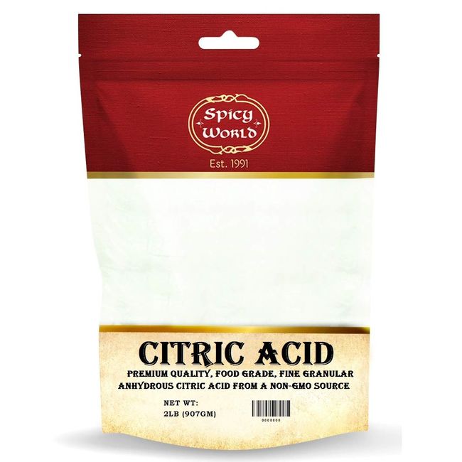  Spicy World Pure Citric Acid, 10 Pound - Food Grade & Non-GMO-  Natural Food Preservative, Beauty Ingredient : Grocery & Gourmet Food