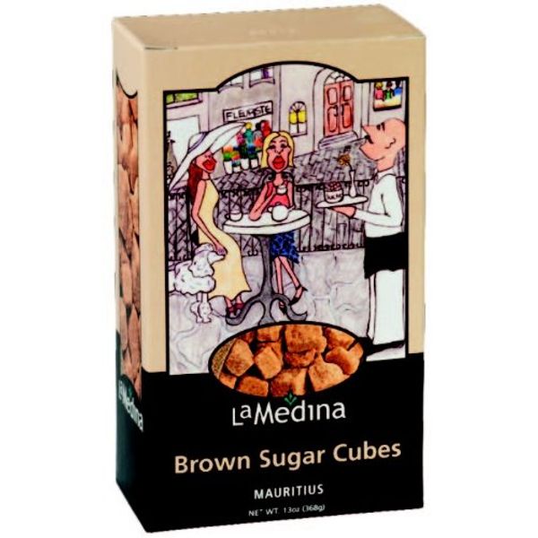 Rough Cut Brown Sugar Cubes 13oz Box (Pack of 2)_AB