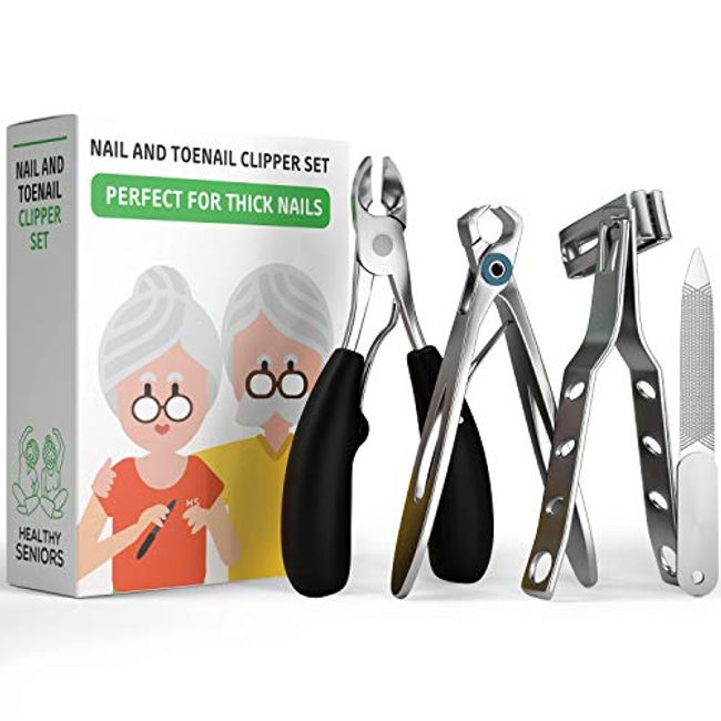 CUT IT Toenail Clippers for Thick Toenails, Large Nail Clipper for