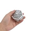 Candy Box Gift, 12PCS Bright Color Durable Electroplating Process Candy Box for Party for Weddings(Silver hexagon)