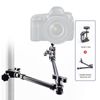 Camera Mount Adjustable Arm 530mm Double Section Extension Metal Articulating Arm Stand
