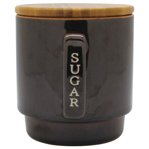 30662 Mug Canister with Spoon, Sugar, Brown