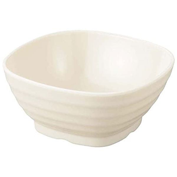 TKG Melamine Tableware, Small Square Bowl (Large), CK-50 Cream