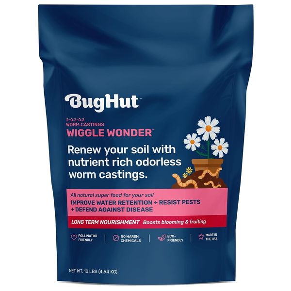 Wiggle Wonder Worm Castings Organic Fertilizer - Highly Nourishing Moisture Reta