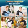Heated Shoulder Brace Vibration Massage Compression Support Joint Pain Relief