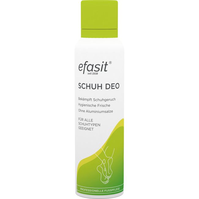 efasit Schuh Deo, 150 ml - Schuhspray für alle gängigen Schuhmaterialien, Geruchsstopp für mehr Hygiene und Frische im Schuh, ohne Aluminiumsalze