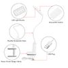 Flexible UV LED Nail Lamp, Nail Light Fixture for Gel Nails with Gooseneck and Clamp 10W Gel Nail Polish Curing UV Dryer for Nails/5W Daily Reading LED Light, Portable 2-in-1 Lamp