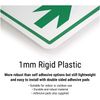Vsafety Caution, Hot Surface Warning Sign - 200mm x 200mm - 1mm Rigid Plastic