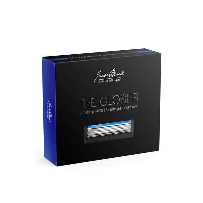 Jack Black The Closer 5-Blade Cartridge Razor Refills, 8 Count