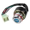 Universal Motorcycle 6 Wire Ignition Starter Off/On/On Switch Lock With 2 Keys