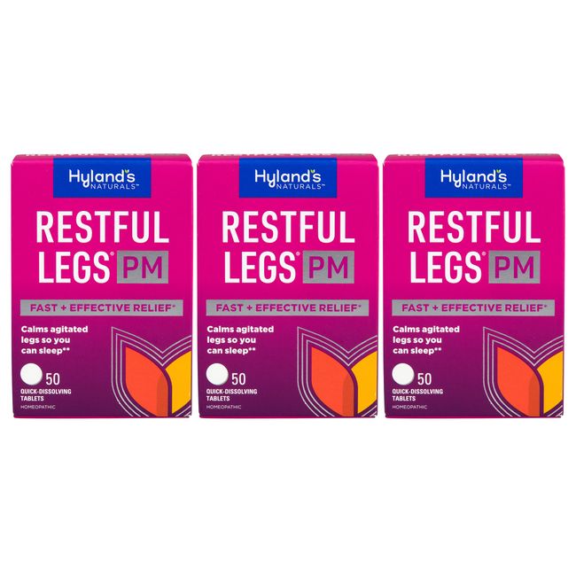 Hyland's Restful Legs PM Tablets 50 ea (Pack of 3)