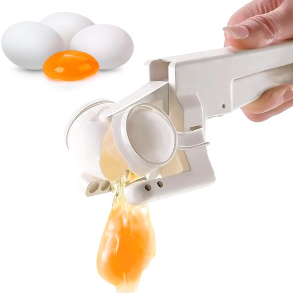 Egg Cracker Separator Egg Shell Cutter Tool - Fresh Eggs Tools Egg White Separator Tool Creative Kitchen Tools Egg Yolk Separator - Kitchen Gadgets and Tools Egg Cracker Tool Kitchen Gadget