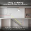 BG Electrical Intelligent Single Wall Dimmer Switch, 2 Way, Screwless Front Plate, Evolve, Pearlescent White, 200W, PCDCL81W