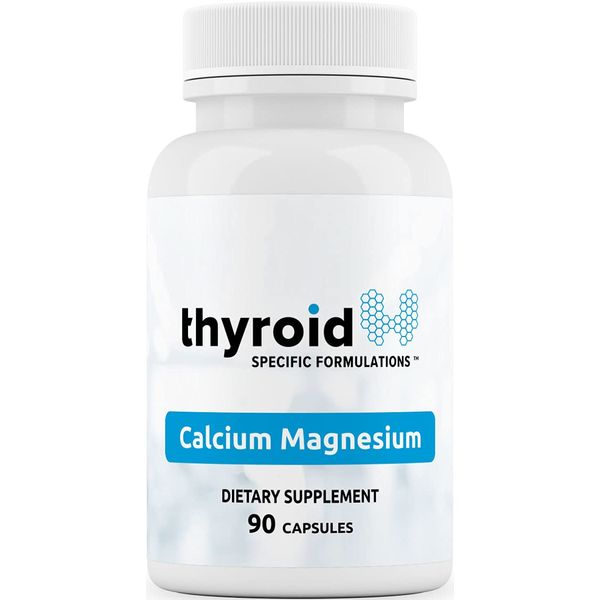 Calcium Magnesium - Doctor Formulated Clinically Proven to Help with Bone Strength, Reduce Muscle Tension and Stabilize Parathyroid Function, Support Thyroid Function