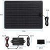 Solar Battery Charger Maintainer,  20W Solar Panel Kit for Dump Trailer Built-In