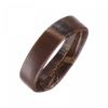 sourcing map 4 Pcs PU Leather Loops Replacement Retaining Ring Keeper for 18mm Width Watch Band, Dark Brown