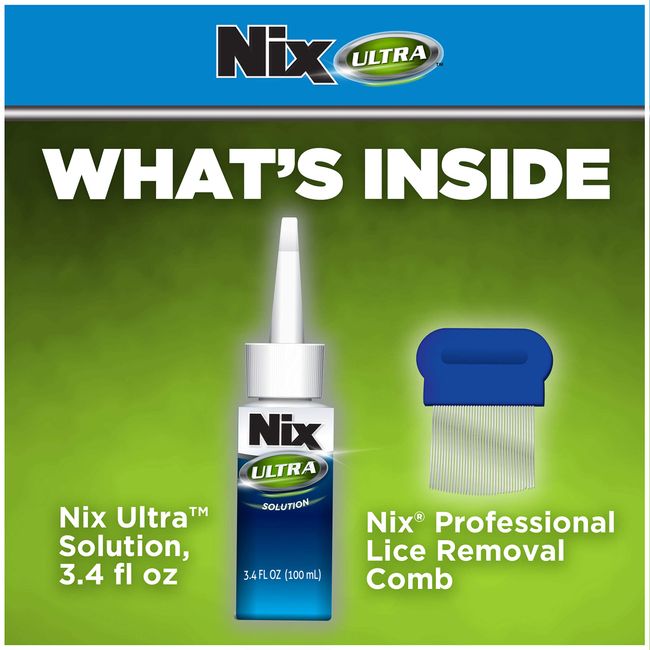 Nix Ultra Lice & Eggs Treatment, Kills Super Lice