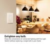 Eve Light Switch – Connected Wall Switch (Apple HomeKit), Single, Alternating & Cross switches, Compatible with Multi-Location setups, schedules, no Bridge Required, Bluetooth,Thread