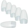 NAILFUN 100 Natural Oval Nail Tips with Overlap
