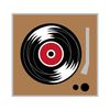 CafePress Vinyl Record Player Memory Keepsake Jewelry Box, 5"x5"x3.75"