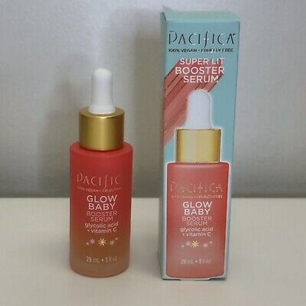 Pacifica Glow Baby Booster Serum Glycolic Acid + Vitamin C Full Sz 1oz 29ml New