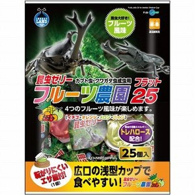 Marukan Insect Jelly Fruit Farm Flat 25 F-23 25 Pieces