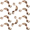 Aretro 22mm Copper Pipe Saddle Clips, Bracket, Pack of 10