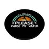 If I Collapse Pause Watch Marathon-Läufer Running PopSockets mit austauschbarem PopGrip