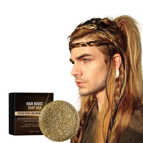 Ginger Shampoo Bar,Anti Hair Loss Ginger Root Shampoo Soap With Ginseng Root, Castor Oil,Grey Hair Reverse Bar,Hair Shampoo Bar for All Hair Types Men Women,Moisturizing Soothing